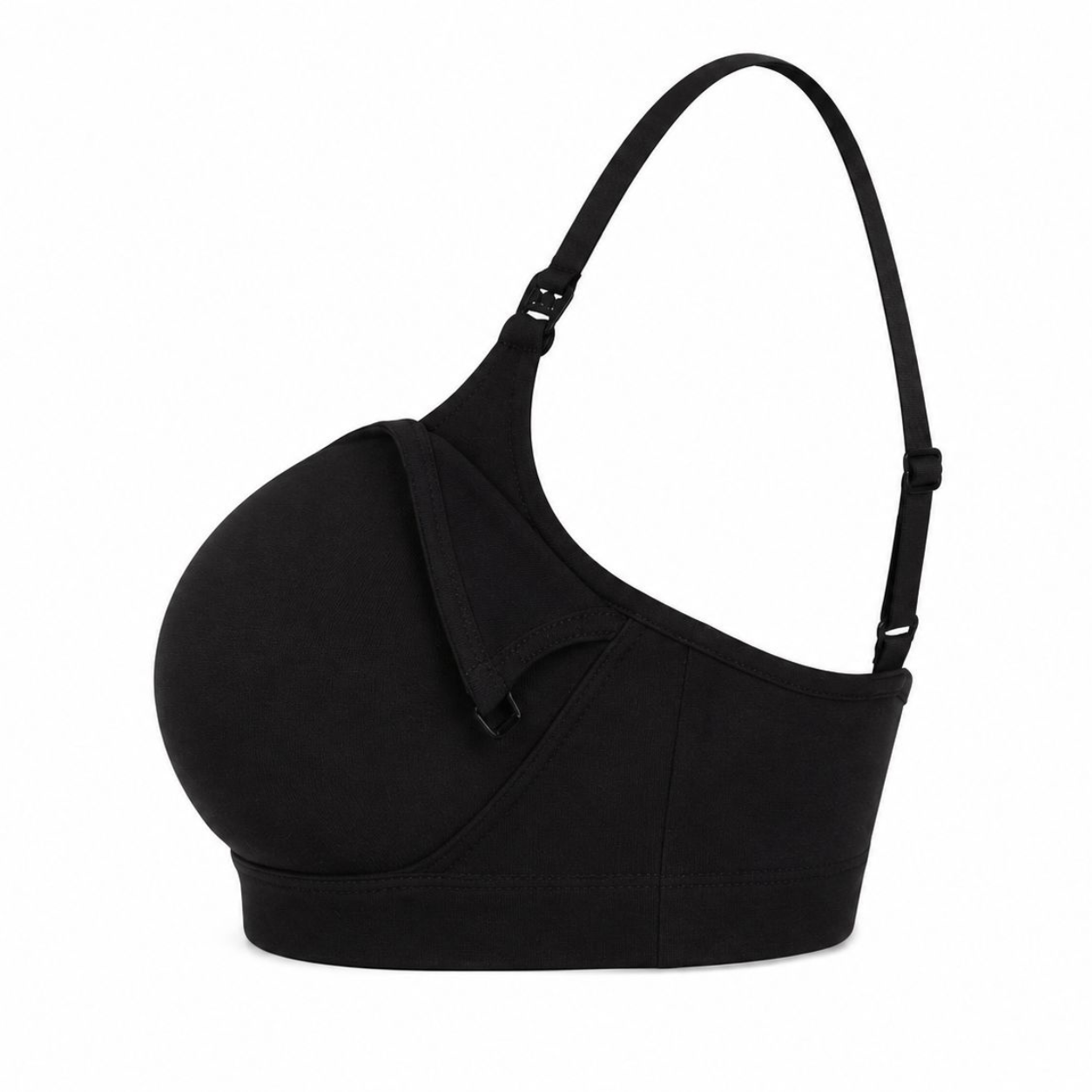 Nursing Bralette Net Positive organic cotton black with adjustable straps on Tampa Home & Garden Store