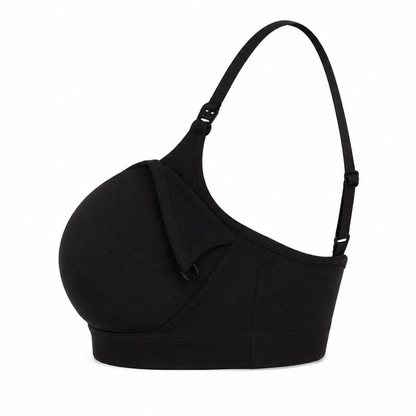 Nursing Bralette Net Positive organic cotton black with adjustable straps on Tampa Home & Garden Store