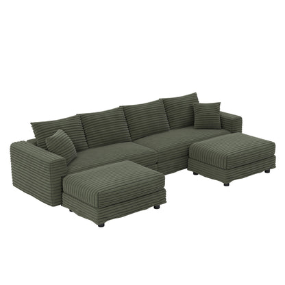 Modern Deep Seat Upholstered Sofa and Couch
