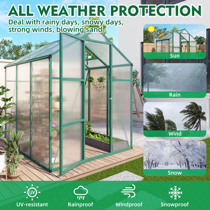 Strong Polycarbonate Walk In Greenhouse and Porch