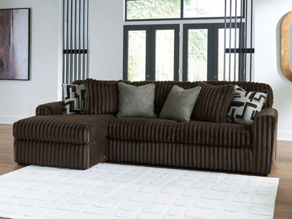 Midnight Madness Sectional and Jumbo Corduroy