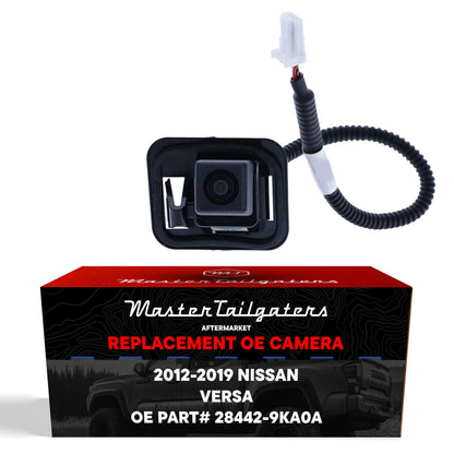 Backup camera for Nissan Versa, Master Tailgaters, black housing with white connector on Tampa Home & Garden Store