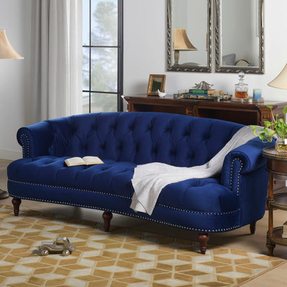 La Rosa Victorian Tufted Chesterfield Sofa