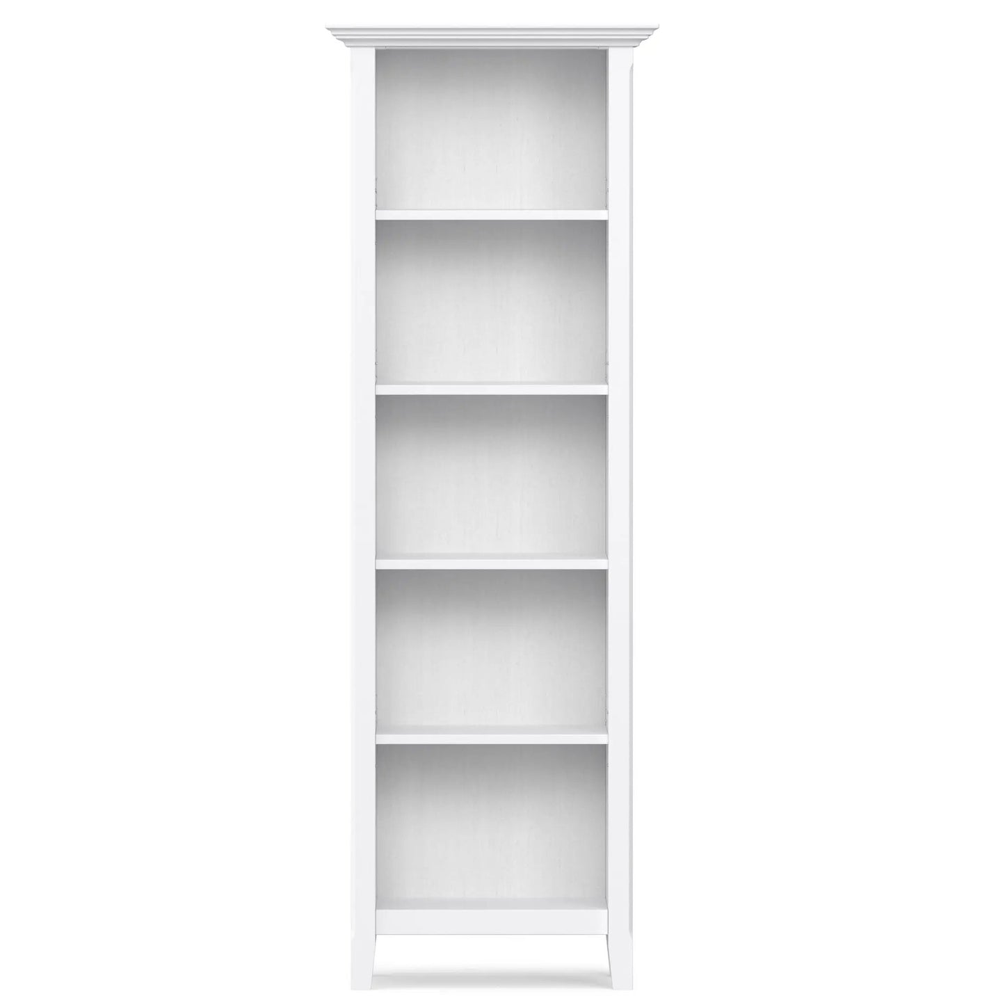 Amherst Five Shelf Bookcase Handcrafted Wood