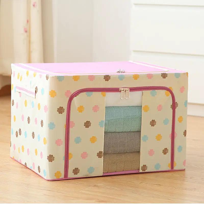 Steel Frame Storage Box With Oxford Cloth Cover
