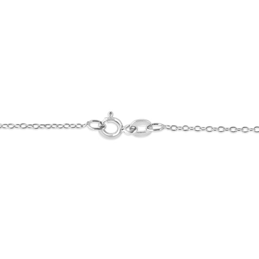 Sterling silver open heart pendant with round diamonds on an 18in chain necklace by Bids.com on Tampa Home & Garden Store