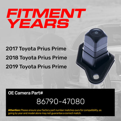 Master Tailgaters OE backup camera for Toyota Prius Prime (2017-2019), OEM#86790-47080 on Tampa Home & Garden Store