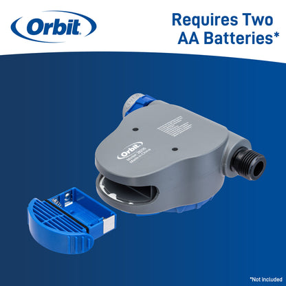 Orbit Elevated 1-Outlet Hose Faucet Timer gray body with blue connector Orbit Irrigation on Tampa Home & Garden Store