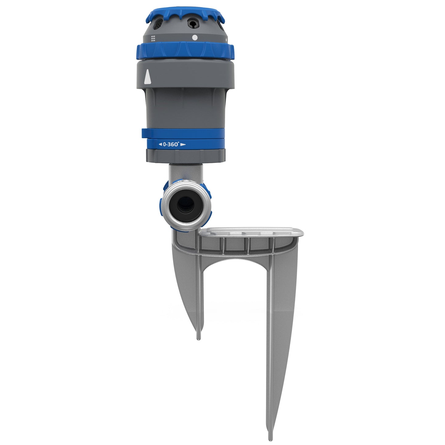 Orbit Irrigation Elevated H2O-6 Gear Drive hose-end sprinkler on blue spike on Tampa Home & Garden Store