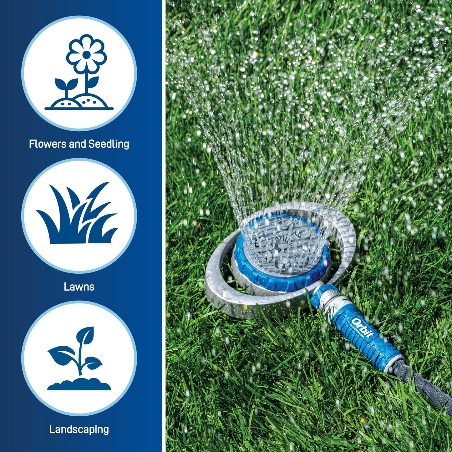 Orbit Elevated 8-Pattern Metal Turret Sprinkler