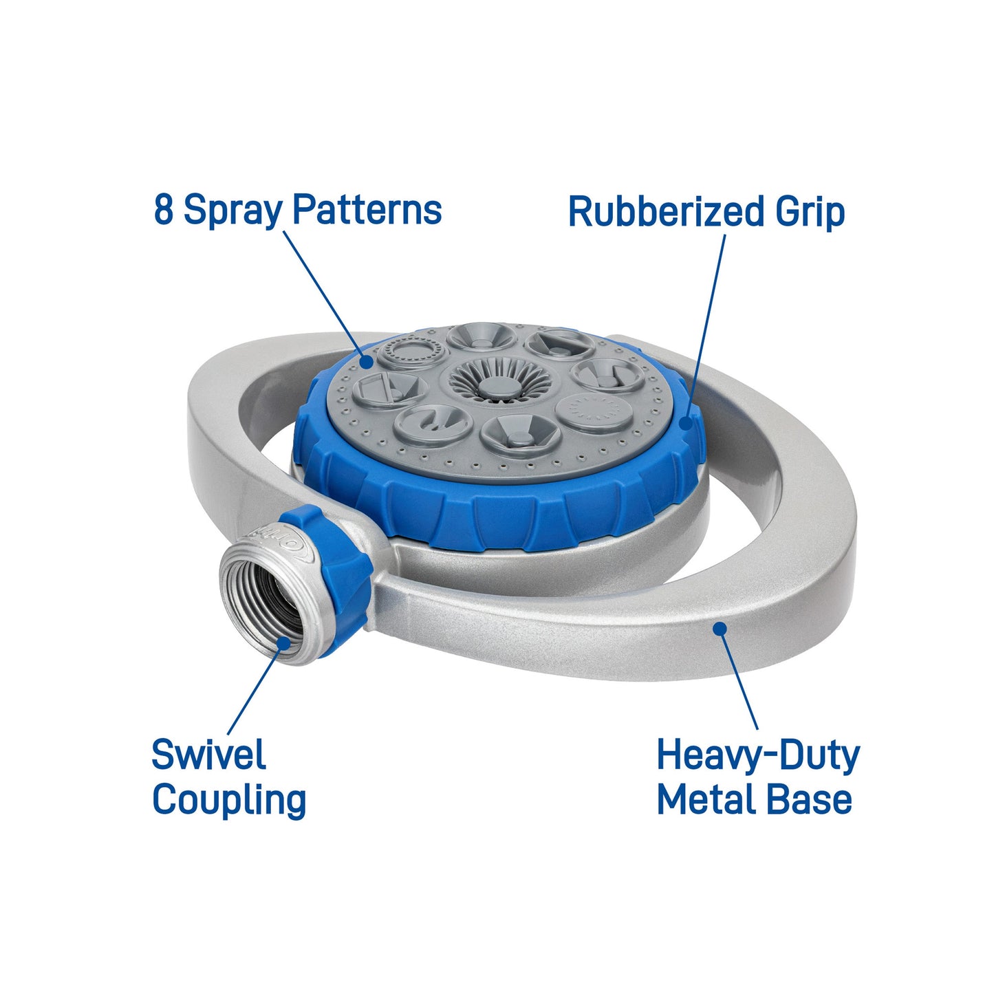 Orbit Elevated 8-Pattern Metal Turret Sprinkler