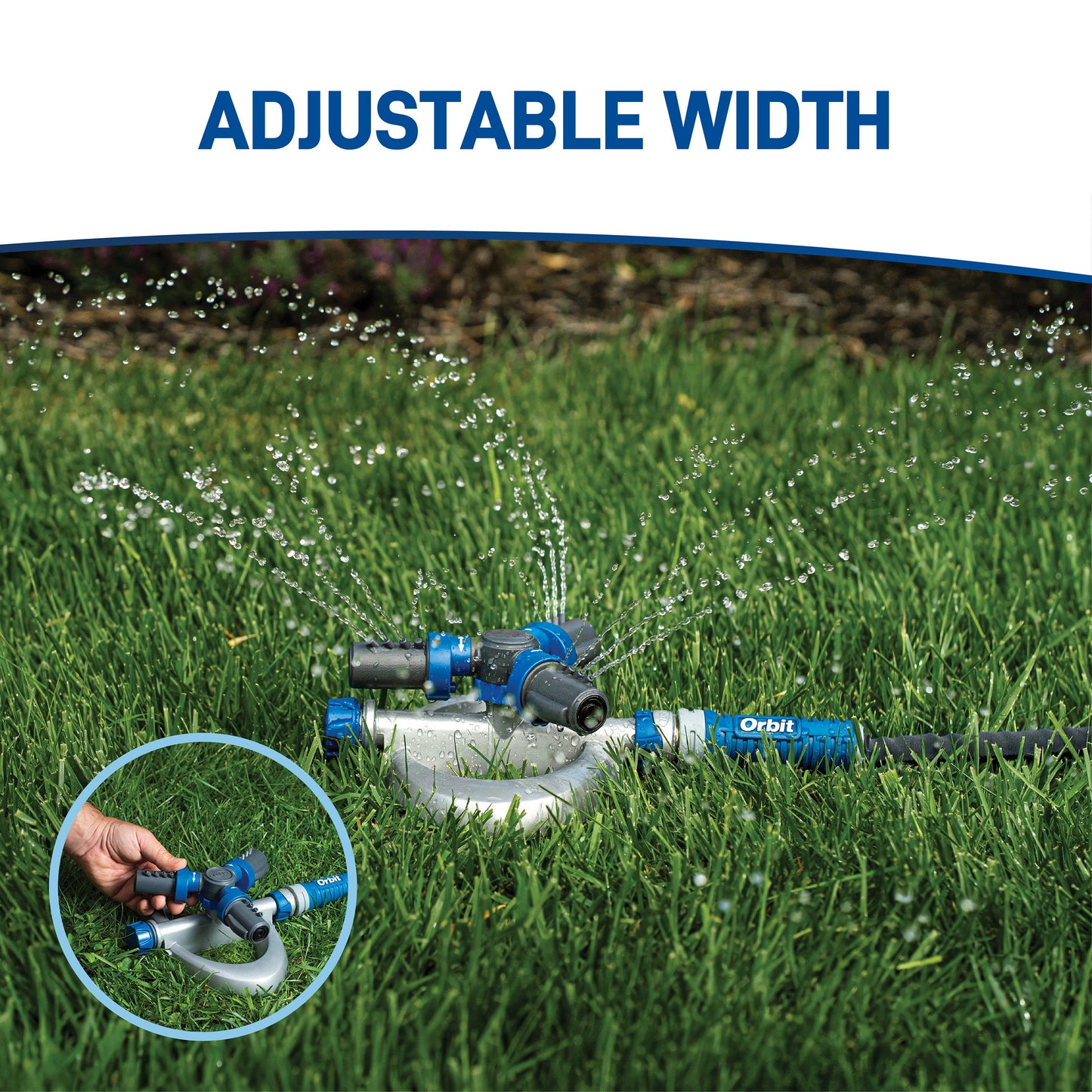 Orbit Elevated 3-Arm Rotating Sprinkler on Base