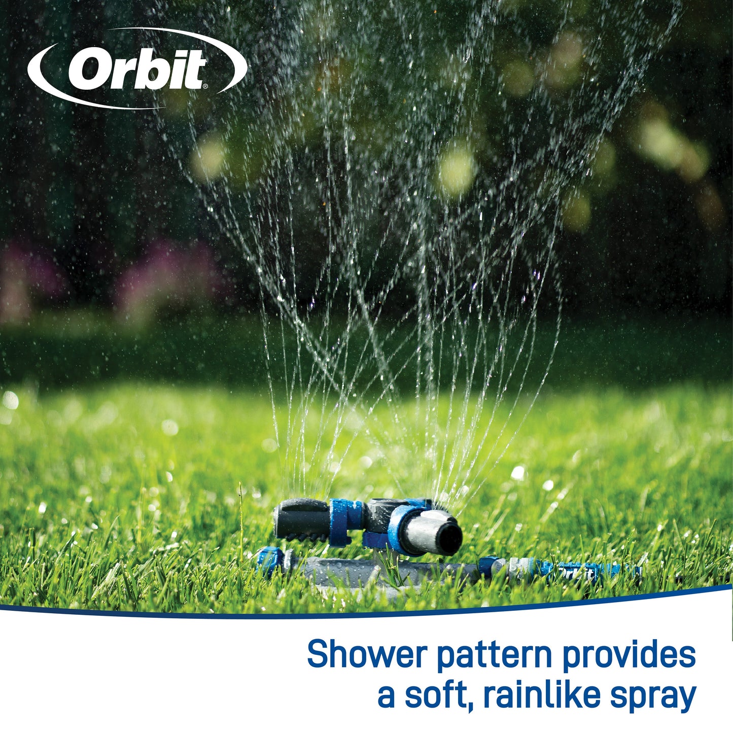 Orbit Elevated 3-Arm Rotating Sprinkler on Base