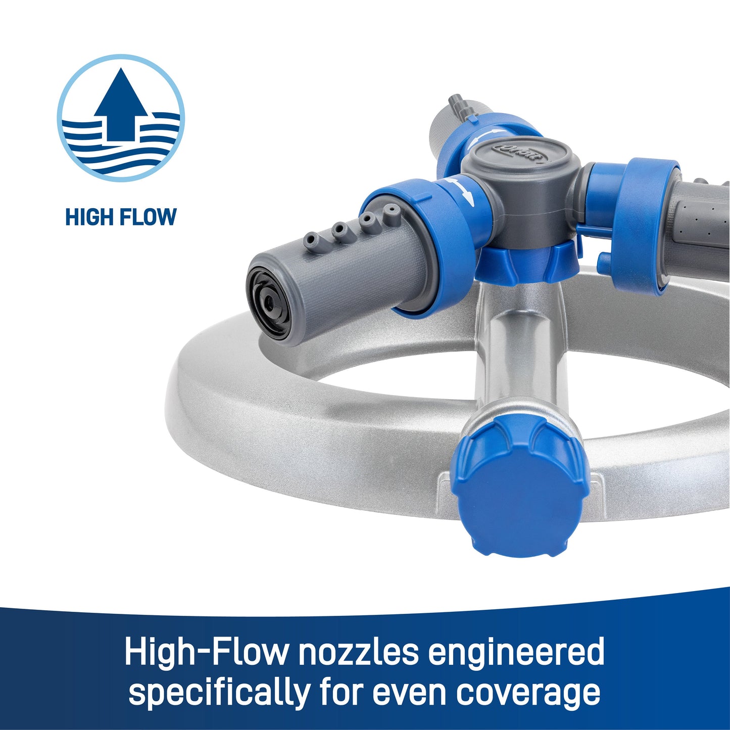 Orbit Elevated 3-Arm Rotating Sprinkler on Base
