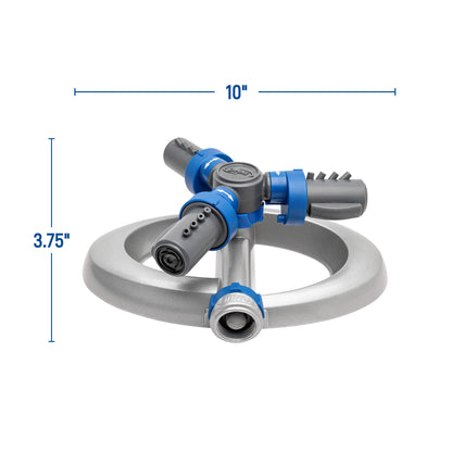 Orbit Elevated 3-Arm Rotating Sprinkler on Base