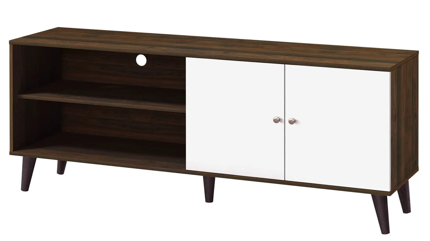 Amidon TV Stand With Storage Shelves and Cabinet