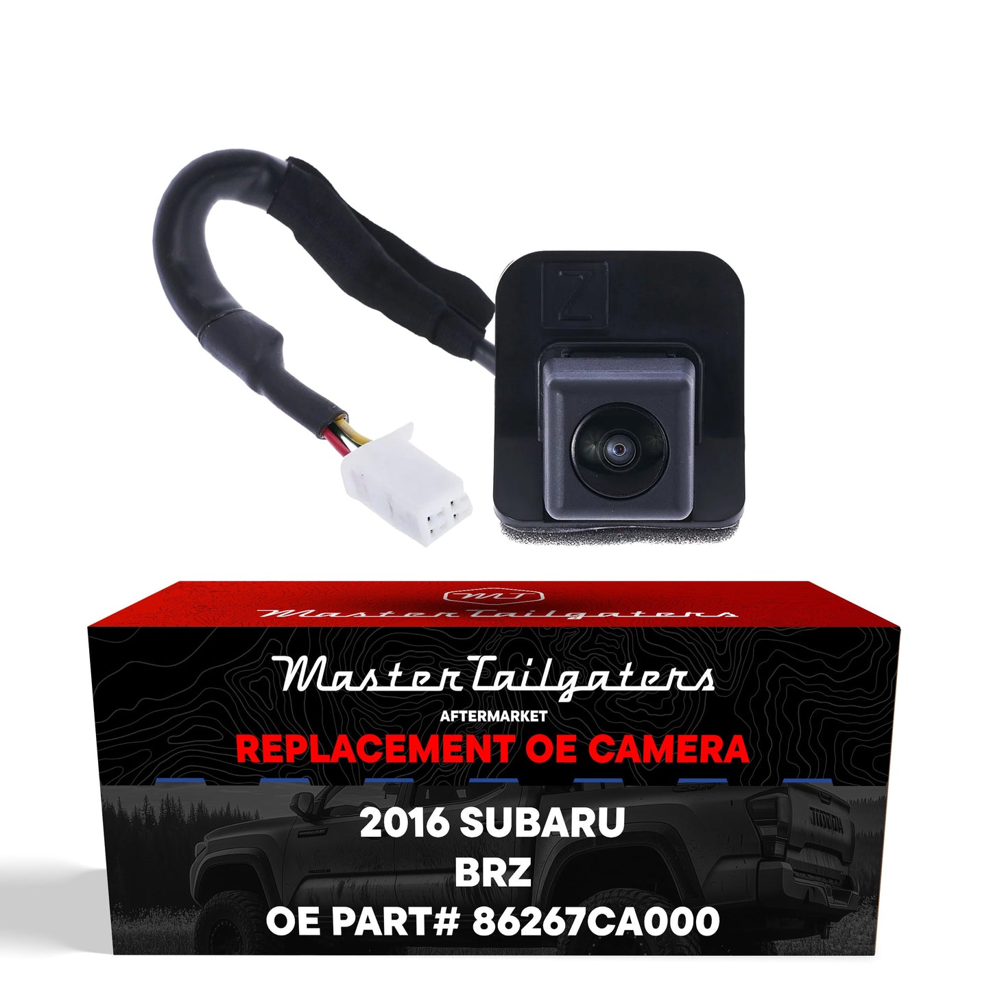 OE backup camera for Subaru BRZ 2016 by Master Tailgaters, OEM part 86267CA000, black housing on Tampa Home & Garden Store