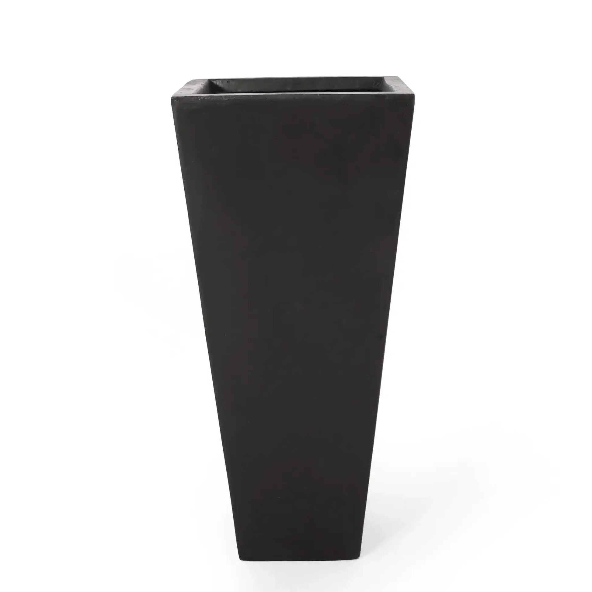 Outdoor Modern Cast Stone Planter black rectangular planter by HouseOfZazla on Tampa Home & Garden Store