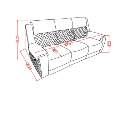 Alicia Traditional Reclining Sectional Sofa Set