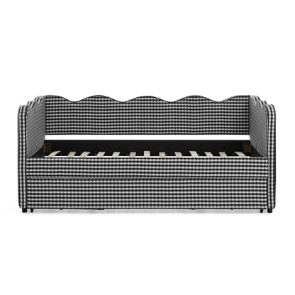 Gingham Wave Daybed And Usb Charging Port