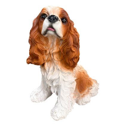 Charlie the Beagle garden statue by HouseOfZazla, orange brown and white finish on Tampa Home & Garden Store