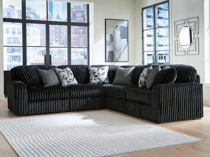 Midnight Madness Sectional and Jumbo Corduroy