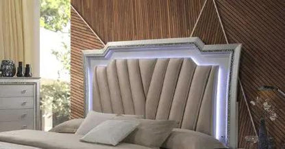 Kaitlyn Bed With Integrated LED Lighting Storage