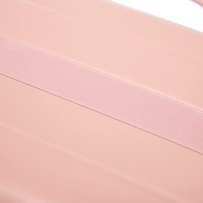 Luggage set close-up pink woven fabric strap detail on Tampa Home & Garden Store