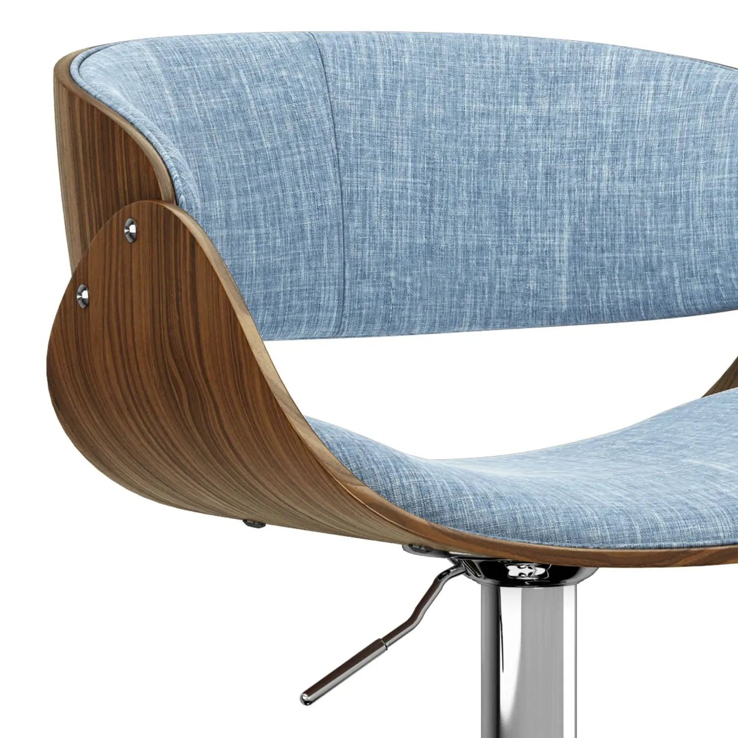 Mid Century Modern Adjustable Swivel Bar Stool