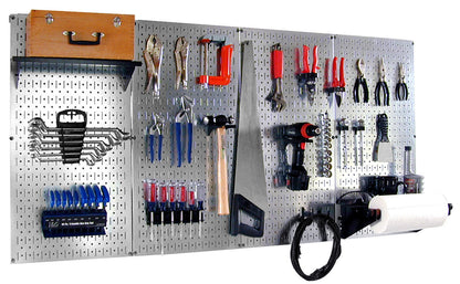 Pro Grade Galvanized Pegboard Tool Organizer Kit