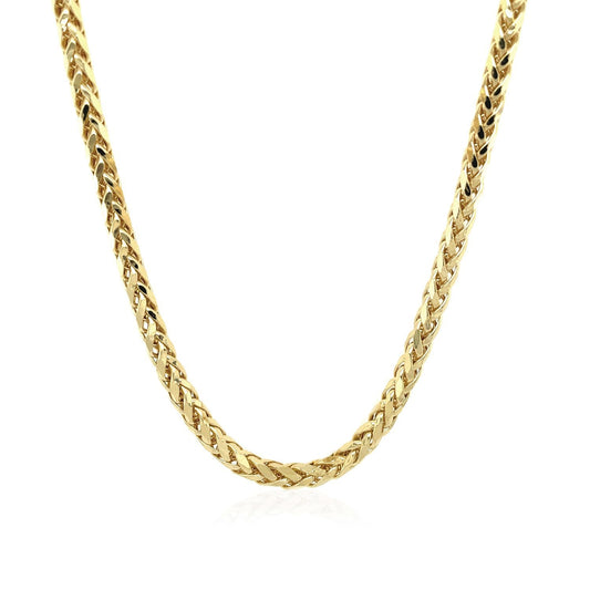 Franco chain necklace, 3.15mm, 14k yellow gold, diamond-cut, Bids.com on Tampa Home & Garden Store