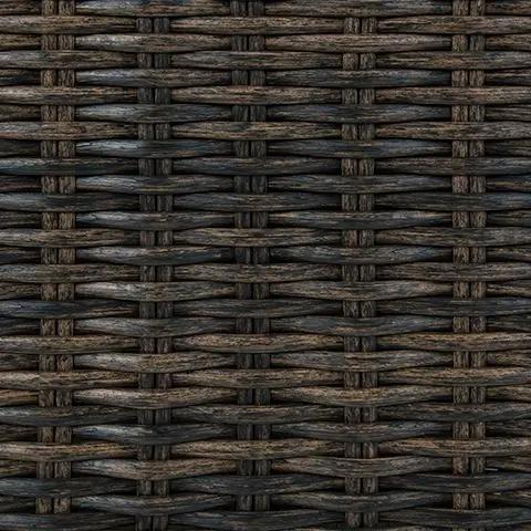 Coastline Bay sofa woven brown rattan texture close-up on Tampa Home & Garden Store