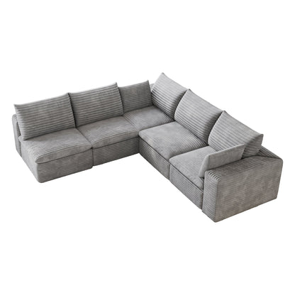 Modular Cloud Sofa and Corduroy Plush Seating