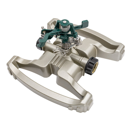 Orbit Pro Series Impact Sprinkler with Metal Sled Base green body, hose-end fitting on Tampa Home & Garden Store