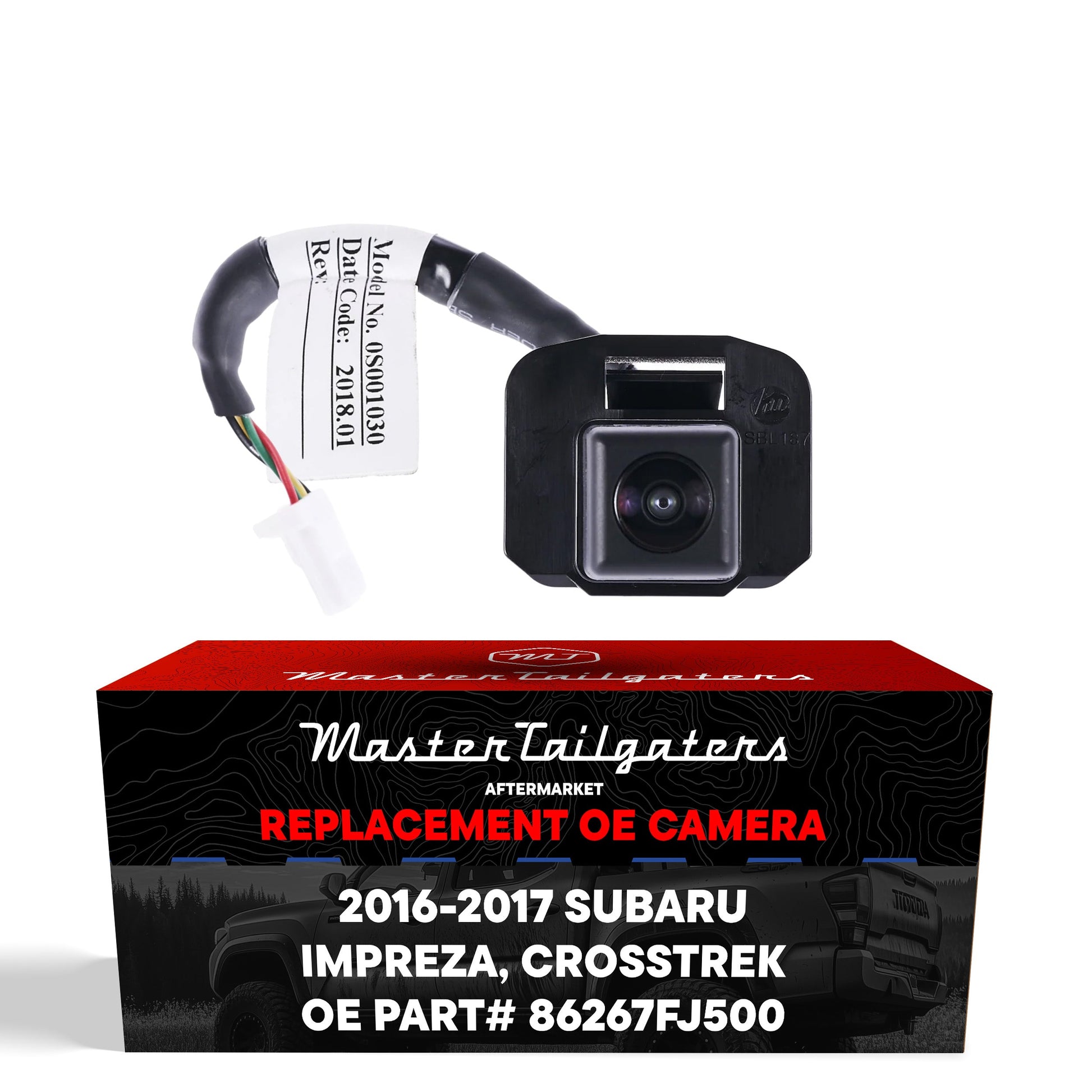 Master Tailgaters OE backup camera in black housing for 2016-2017 Subaru Impreza/Crosstrek on Tampa Home & Garden Store