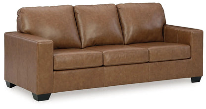 Bolsena Sofa three-seat brown leather stationary sofa by Unique Piece Furniture on Tampa Home & Garden Store