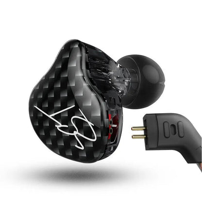 Ring Iron In-Ear Subwoofer Headphones with black shell and dual-pin plug on Tampa Home & Garden Store