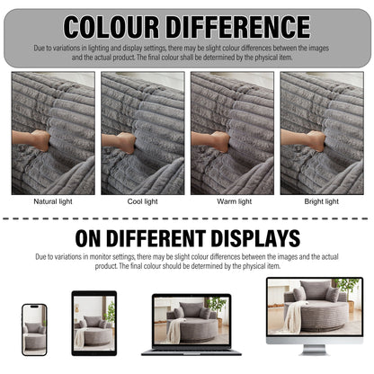 Modern Single Sofa and Swivel Sleeper Chair