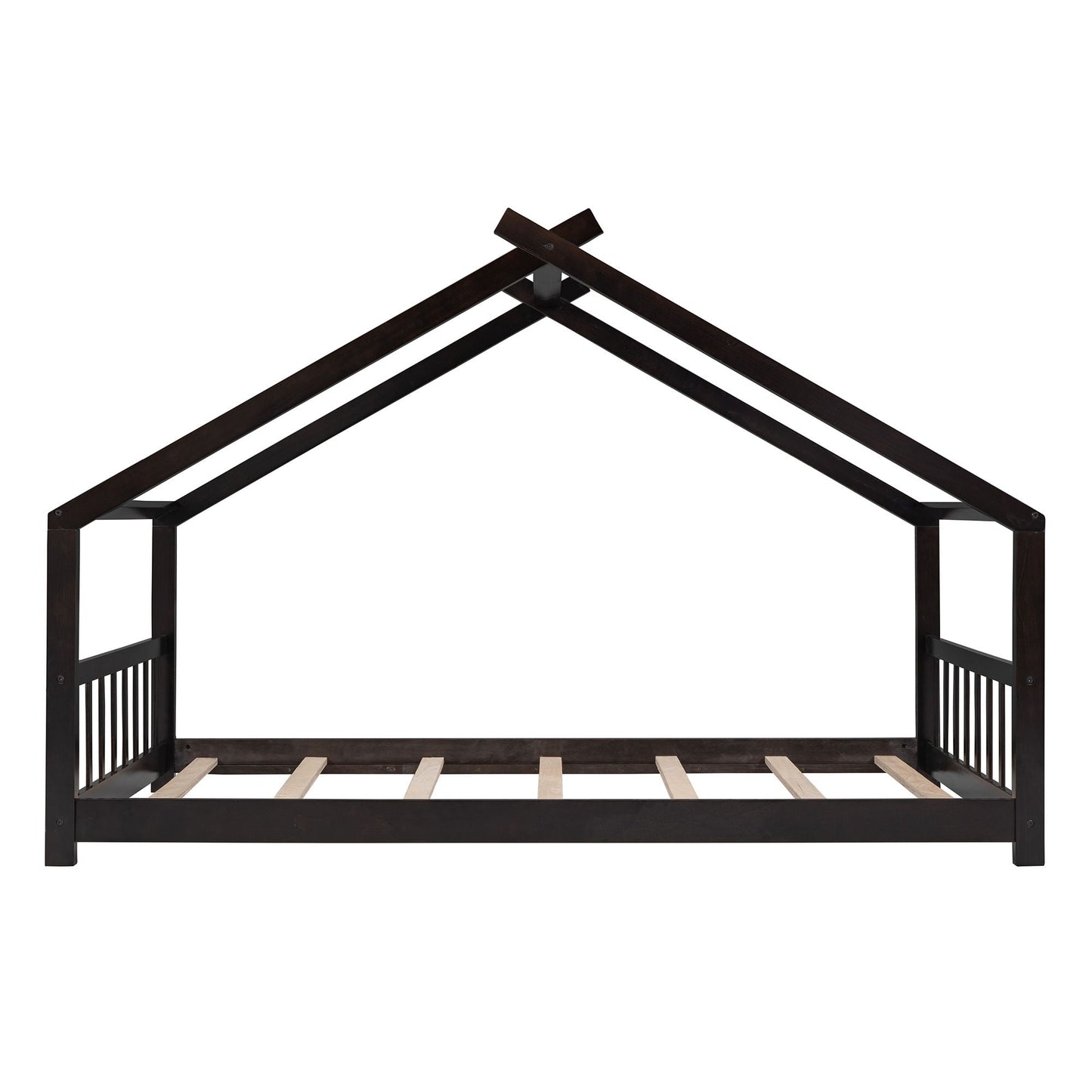Playhouse Design Bed with Cozy Roof for Kids