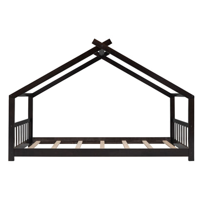 Playhouse Design Bed with Cozy Roof for Kids