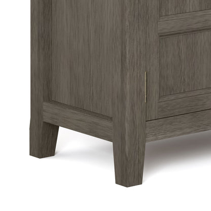Burlington Handcrafted Low Storage Cabinet gray woodgrain HouseOfZazla on Tampa Home & Garden Store