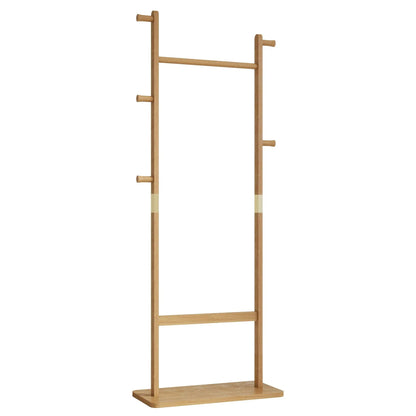Solid Rubber Wood Hat Rack for Entryways