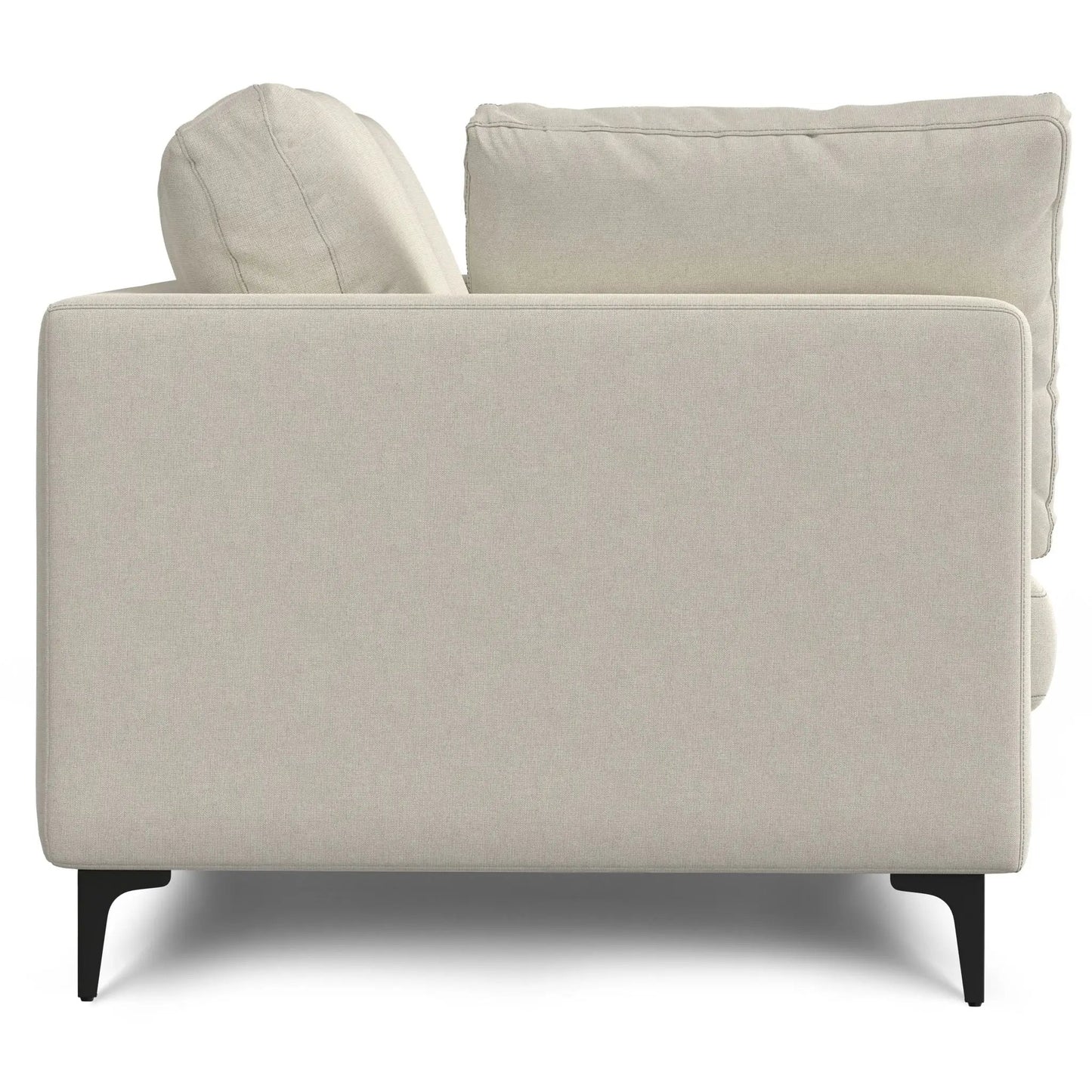 Ava mid-century upholstered stationary sofa in beige fabric by Unique Piece Furniture on Tampa Home & Garden Store