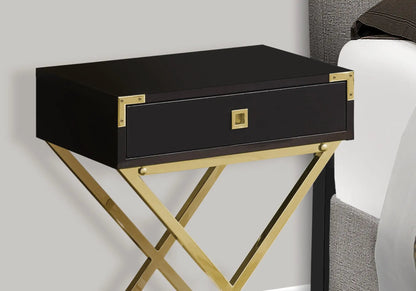 Accent Side Table with Storage Drawer Modern
