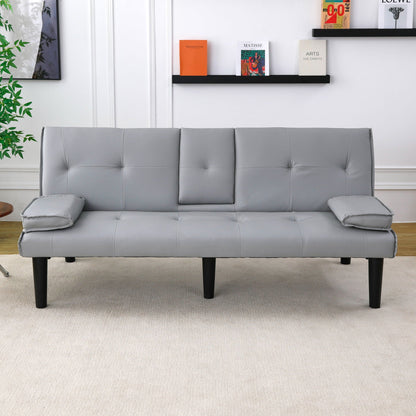 Compact Foldable Sofa Bed and Cup Holder