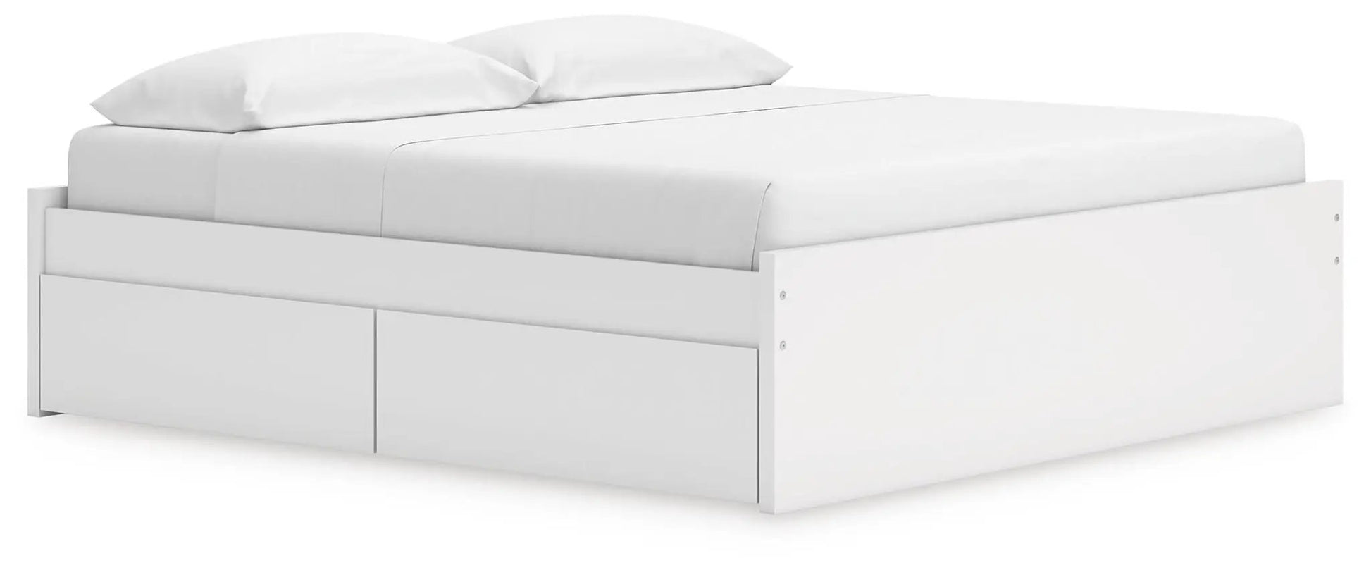 Onita Platform Bed white storage bed with built-in under-bed drawers by Unique Piece Furniture on Tampa Home & Garden Store