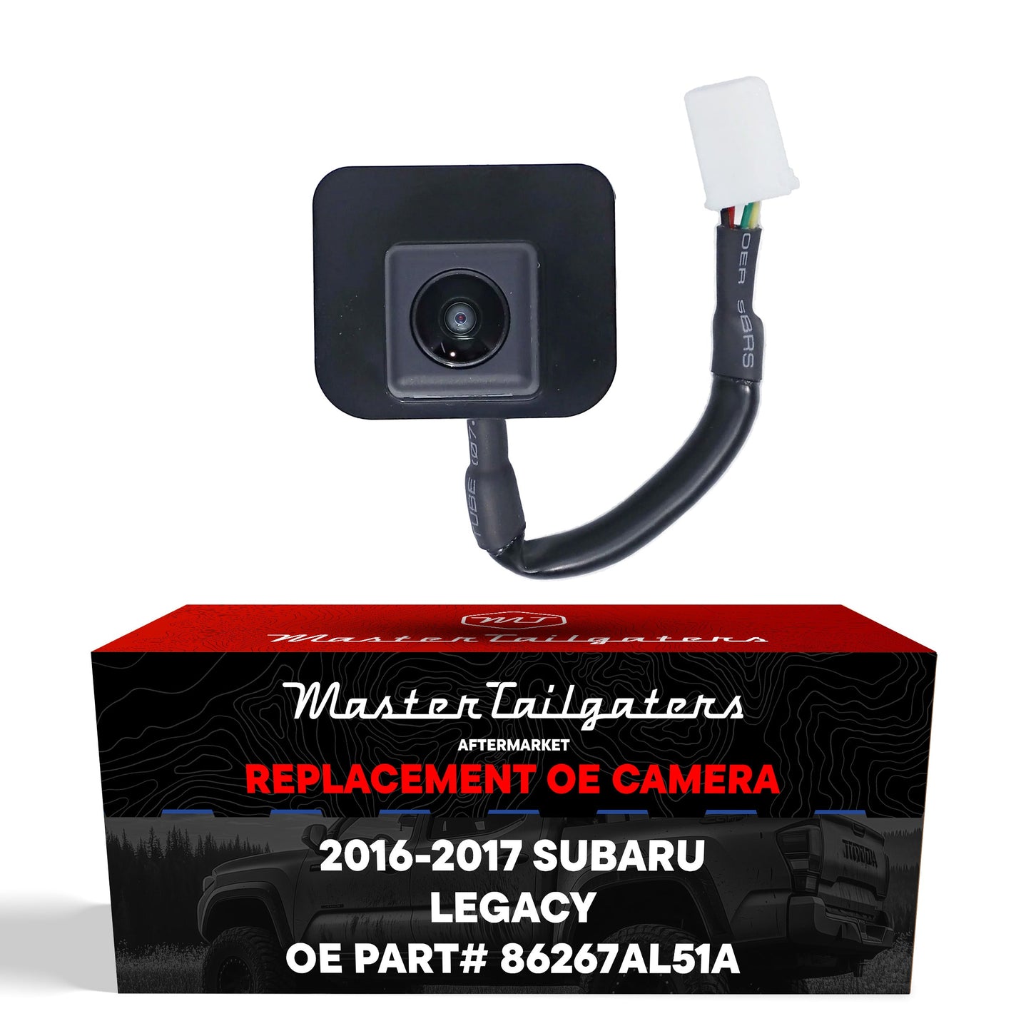 OEM backup camera Subaru Legacy 2016-2017 Master Tailgaters OE 86267AL51A with wiring harness on Tampa Home & Garden Store