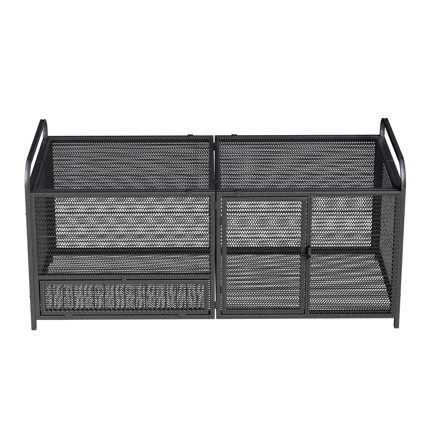 Chicken cage poultry breeding coop black with silver mesh, two cages by HouseOfZazla on Tampa Home & Garden Store