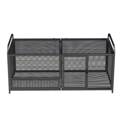 Chicken cage poultry breeding coop black with silver mesh, two cages by HouseOfZazla on Tampa Home & Garden Store