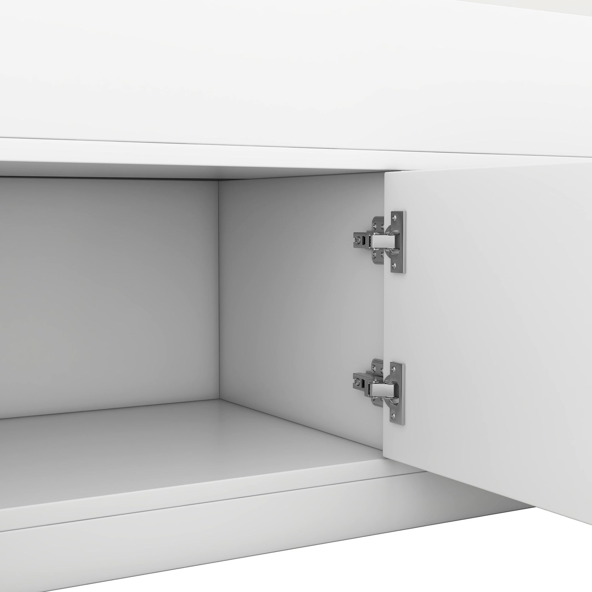 Twin Size Captain Platform Bed Frame with Storage Bookcases and Shelves,Four Drawers,White - Tampa Home & Garden Store